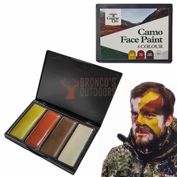 Game On Camo Face Paint 4 Colour