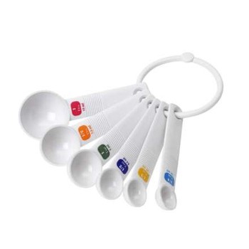 MEASURING SPOONS 6 PIECE SET - PLASTIC