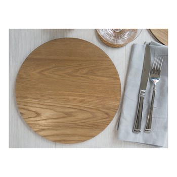 ASH VENEER ROUND PLACEMATS - SET OF 4