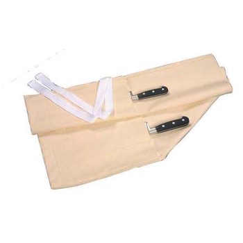CANVAS KNIFE ROLL - CREAM 10 POCKET