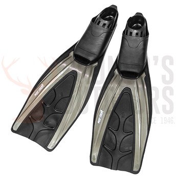 Land and Sea Reef tech dive fins Grey