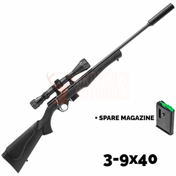 Rossi 8122M .22 Mag + Nikko Mountmaster 3-9x40 + DPT 5 Baffle Suppressor