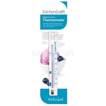 PLASTIC FRIDGE AND FREEZER THERMOMETER