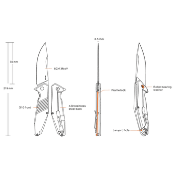 Ruike D191-B Folding Knife
