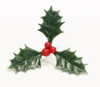HOLLY CAKE TOPPERS