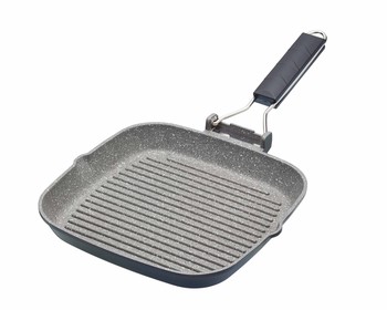 CAST ALUMINIUM 20CM NON STICK GRILL PAN