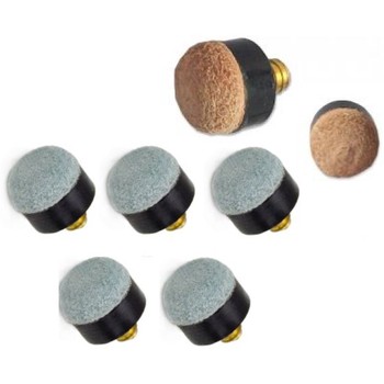 Screw on brass cue tips