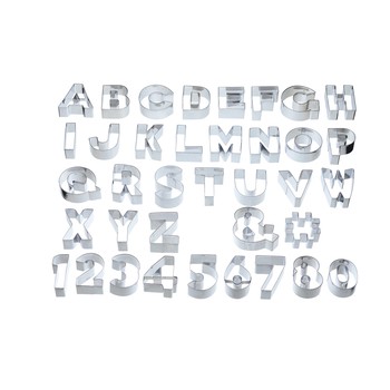 ABC & 123 COOKIE CUTTER SET - 38 PIECE