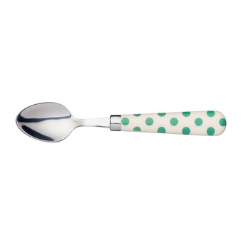 GREEN POLKA DOT TEASPOON