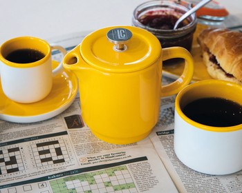 MUSTARD COFFEE FOR ONE CERAMIC CAFETIERE