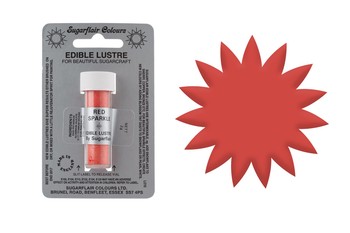 EDIBLE LUSTRE POWDER - RED SPARKLE