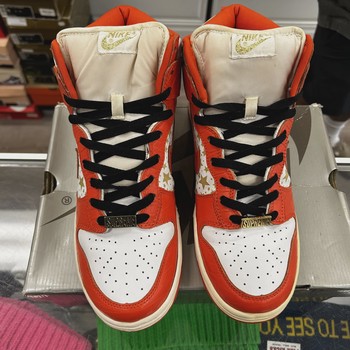 Nike Dunk High Pro SB Supreme Orange Stars • Pre-Owned [0546] - view 7