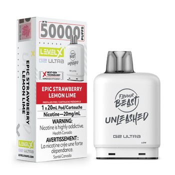 Level X Flavour Beast Unleashed G2 Ultra 50K Pod - Epic Strawberry Lemon Lime