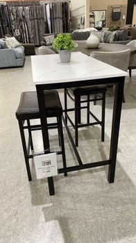 Betty Faux Marble 3 Pc Pub Set