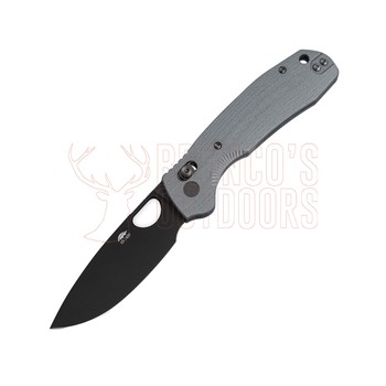 Honey Badger Crossbolt Drop Point Knife Grey G10 Handles D2 Steel - Limited Edition