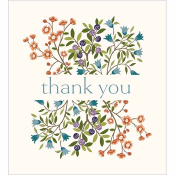 Woodmansterne - Floral Branches - Greetings Card (D)