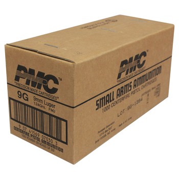 PMC 9mm Luger 124gr FMJ 1000 Rounds