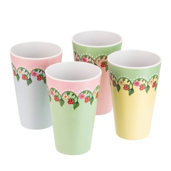CATH KIDSTON STRAWBERRY MELAMINE TUMBLERS - SET OF 4