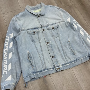 Off-White "Temperature" Denim Jacket • Pre-Owned [8353] - view 3