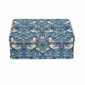 WILLIAM MORRIS 'ARTS AND CRAFTS' DEEP RECTANGULAR TIN