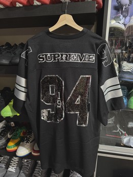 Supreme Sequin Football Jersey Black (Size XL) • Brand New [8900] - view 2