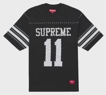 Supreme Studded S/S Football Top Black • Brand New [2489] - photo 1