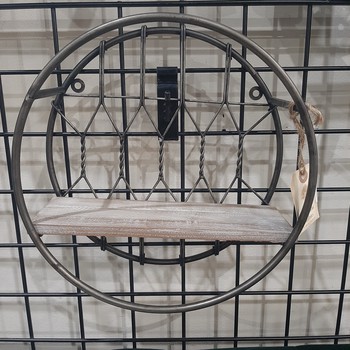 Round Metal Wall Decor/Plant shelf / Small