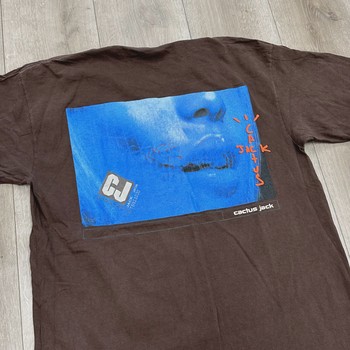 FW20 Travis Scott CJ Digital Girl T-shirt Pepper Brown • Pre-Owned [3388] - view 4