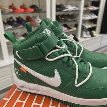 Nike Air Force 1 Mid Off-White Pine Green • Pre-Owned [6350] - view 4