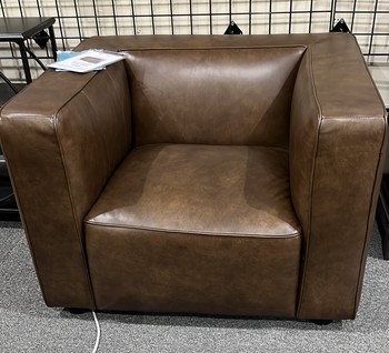 Brady Leather Chair, Camel
