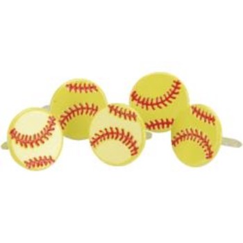 Eyelet Outlet Shape Brads 12/Pkg Baseballs - Auzz Trinklets N Crafts