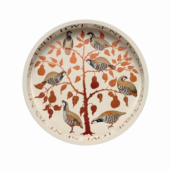 EMMA BRIDGEWATER PARTRIDGE ROUND TRAY