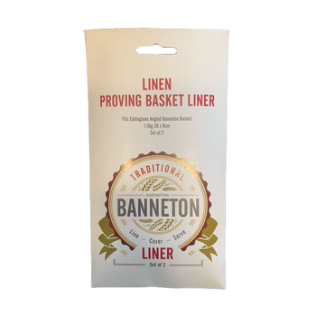 PROVING BASKET LINERS  - SET OF 2 ROUND ANGLED 26 X 8CM