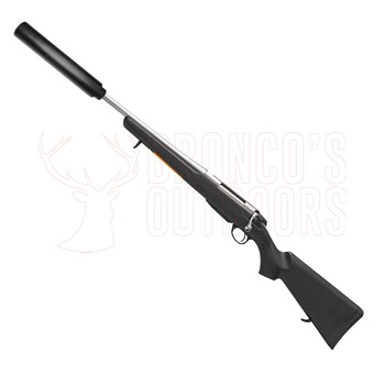 Tikka T3X Lite SS 7mm RM LH Threaded + DPT MK2 14x1 .27 Cal MAGNUM OB Suppressor