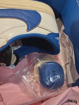 Air Jordan 1 Retro Low Original SP Fragment  x Travis Scott Sail Military Blue • Pre-Owned [1140] - view 5