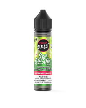 Flavour Beast Sour Gushin' Series - S. Strawberry Kiwi 60ml Salt
