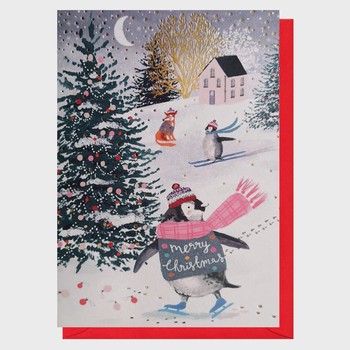 Louise Tiler - Penguin Snow Scene - CG008