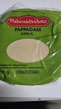 Maharajah's Garlic Papadam 100g
