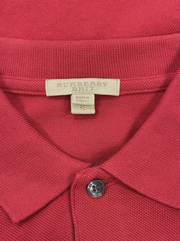 Burberry Brit Men's Cotton Piqué Polo Shirt red • Pre-Owned [6758] - view 4