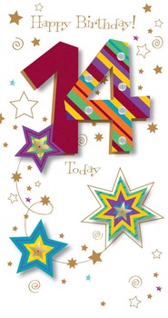 Ling Design - 14Th Birthday Card