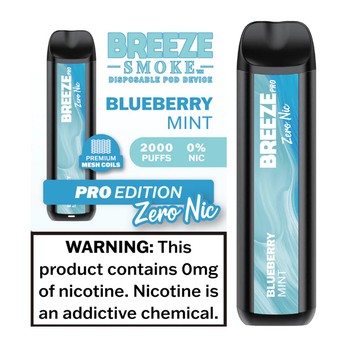Breeze Pro Zero Nic Breeze Pro Zero Nic - Blueberry Mint