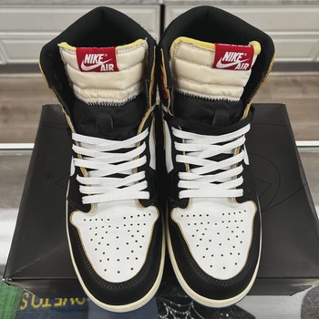 Air Jordan 1 Retro High Original SP Fragment  x Union LA Varsity Red Sport Royal Blue • Pre-Owned [8359] - view 5