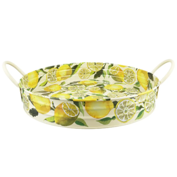 EMMA BRIDGEWATER LEMONS LARGE HANDLED TRAY