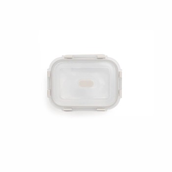 FLOW & CARE RECTANGULAR GLASS CONTAINER WITH LID - 370ML