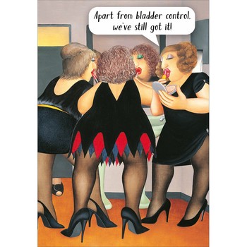 Woodmansterne -H CARDSNGL BERYL BLANK Ladies who loo-651793