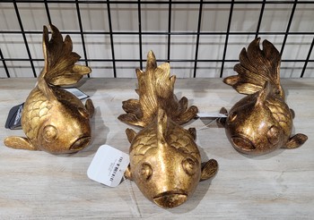 Koi statues set of 3