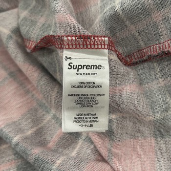 Supreme S/S Plaid Pocket Tee (FW23) • Brand New [2891] - photo 2