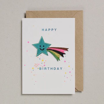 PB - Iron on Patch Birthday Shooting Star - GC-PAT-0032