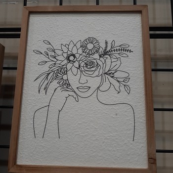 Wood Frame Silhouette Art