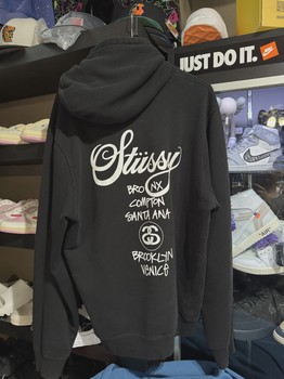 Stussy World Tour Hoodie Black XL • Pre-Owned [0053] - view 2